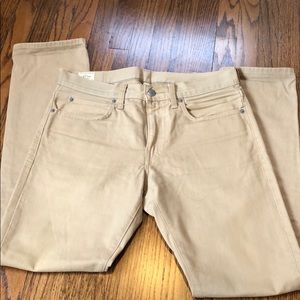 JCrew 484 denim jeans - khaki dyed - 31x32